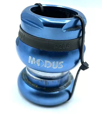 Modus Threadless Bicycle Headset Blue Anodized 28.6 Threaded 1-1/8” Vintage MTB • $35.94