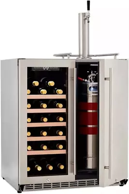 Wine Cooler Fridge And Kegerator 2In1 Outdoor RefrigeratorCellar Freestanding R • $4364.88