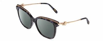 £371.66 • Buy Chopard SCH262S Womens Cateye Polarized Sunglasses In Blue White/Rose Gold 57 Mm