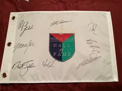 Signed Golf Flags Hall Of Fame Tour Championship. Phil Mickelson Dustin Johnson • $499