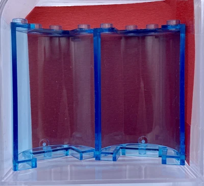 $5.75 • Buy Lego Parts X (2) Trans-Light Blue Cylinder Half 2 X 4 X 5 W/ 1 X 2 Cutout 85941