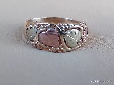 Black Hills Gold Ring Mens Or Womens 10k & 12k Rose Gold Grape Design Size 12.5 • $500