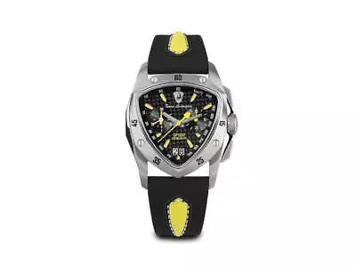 Tonino Lamborghini New Spyder Yellow Quartz Watch 43 Mm Chronograph TLF-A13-2 • $1375