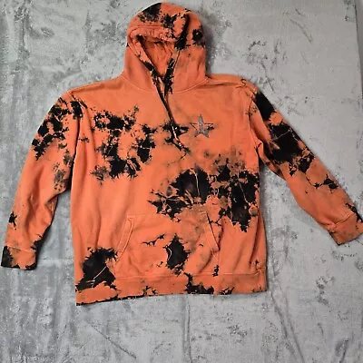 Jeffree Star Fashion Men’s Hoodie Sweatshirt Orange Tie Dye Long Sleeve 2XL • $20.95