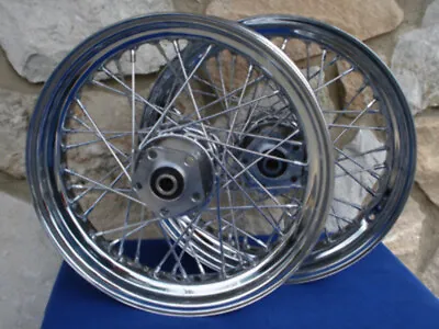 16x3  80 Spoke Wheel Set For Harley Fatboy Heritage 84-99 • $578