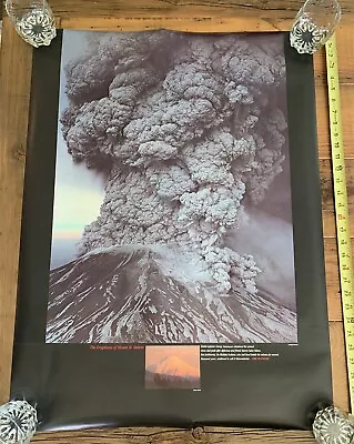 Super Rare Mt St Helens Eruption May 18 1980 Poster George Colburn Russ Lamb • $50