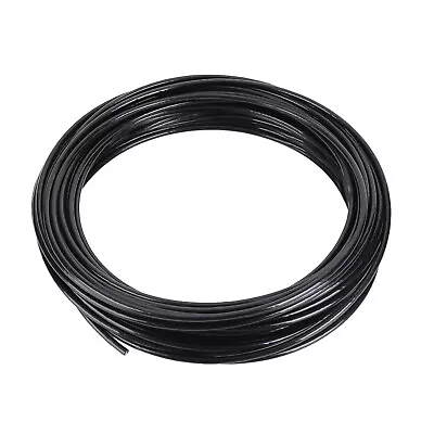 100ft Black Vinyl Coated Stainless Steel Cable Wire Rope Heavy Duty 3/64  -1/16  • $12.97