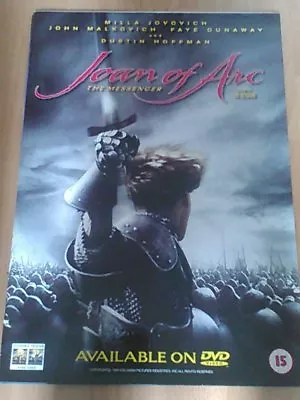 Joan Of Arc: The Messenger (Milla Jovovich John Malkovich) 1999 A2 Movie Poster • £8.99