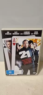 $4.74 • Buy 21 DVD Movie Region 4 PAL Casino Heist Drama Kevin Spacey Jim Sturgess 2008