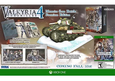 Valkyria Chronicles 4: Memoirs From Battle Premium Edition - Xbox One Brand New • $190