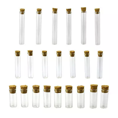 Mini Glass Vials With Cork Lid • $8.95