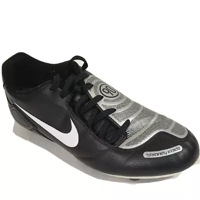 Nike Total 90 Exacto Men's Soccer Football Boots Cleats Black Silver T90 Vintage • $79.96