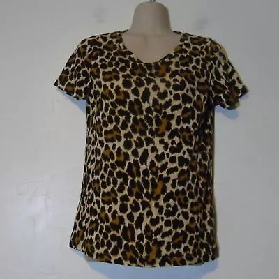 J Crew Leopard Print Tshirt Size XS Extra Small • $14