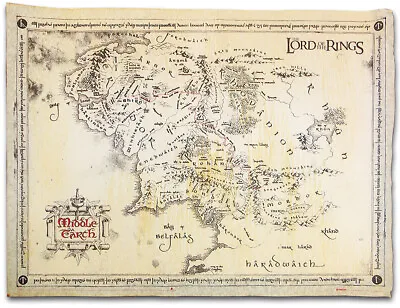 $17.99 • Buy The Lord Of The Rings - Vintage Parchment Poster - Middle Earth Map (26  X 18 )