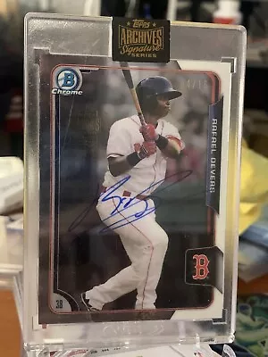 2022 Topps Archives Signature Series 2017 Bowman Rafael Devers Auto /16 Red Sox • $149.99
