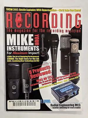 Recording Magazine Your Mike Instruments For Maximum Impact-M320 • $10.99