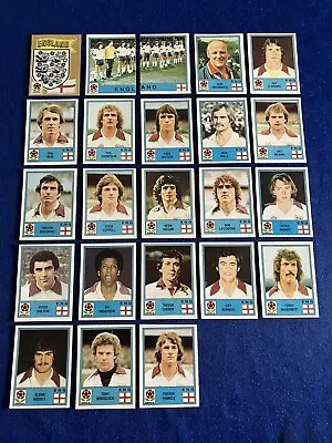 Panini Europa 80 Football Album Stickers ENGLAND Complete Team Badge Recovered • £100