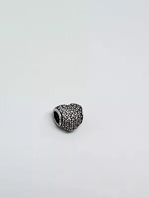 Pandora Sterling Silver 925 Pave Heart  With Black CZ #P052 • $25