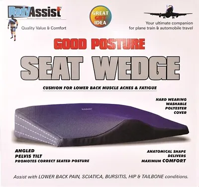 £48.35 • Buy Bodyassist Deluxe Seat Wedge Cushion Posture Support Lower Back Lumbar Pain