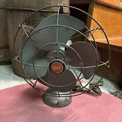 Vintage Desktop Oscillating Fan; Diehl • $21.50