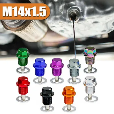 M14x1.5 Universal Car Engine Magnetic Oil Drain Plug Screw Nut  Bolt Sump Nut • $4.60