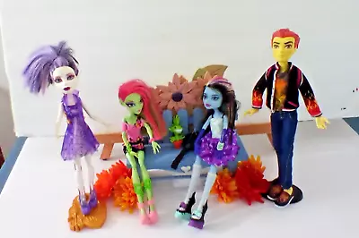 4 Monster High Dolls At The Park/abby Abonimable/ginfire/spectra /heath Burns • $65