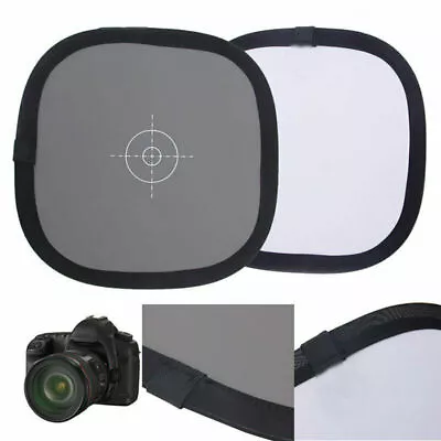 18% Gray White  Card Two Sides Double Face Focus Board For Photograph TG • £9.94