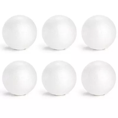 6 Pack Craft Foam Balls 6 Inch Round Polystyrene Foam Ball For DIY Arts Proj... • $35.61