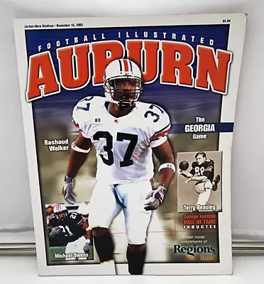 GEORGIA At AUBURN - COLLEGE FOOTBALL PROGRAM - 2002 -  NOT EASY TO FIND • $68.95