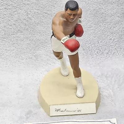 Muhammed Ali Autographed Salvino Figurine 9  White Trunks #0818/3500 MINT • $399.99