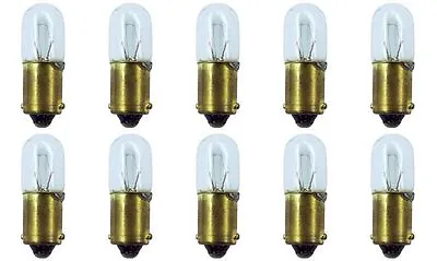 $10.98 • Buy 10x 1893 Miniature Light Bulb Gauge Cluster Instrument Panel 12v T-3.25 BA9S Lot