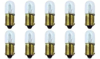 $10.98 • Buy 10x 1893 Miniature Light Bulb Gauge Cluster Instrument Panel 12v T-3.25 BA9S Lot