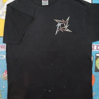 VTG 1996 Metallica Ninja Star Europe Tour Tee Size XL 23x30 Tultex • $71.99