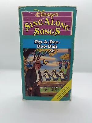 $8.50 • Buy Disney's Sing Along Songs  Song Of The South: Zip-A-Dee-Doo-Dah VHS 1986 DISNEY