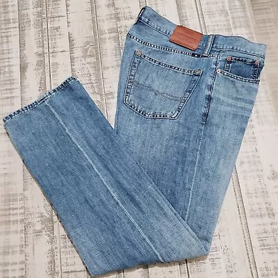 LUCKY BRAND 363 STRAIGHT Jeans 33x32 Mens Denim Pants Linen Cotton Lightweight  • $27.99