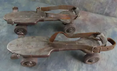 Vintage Sears & Roebuck Adjustable SPEEDEE Metal Roller Skates W/Orginal Straps • $8.46