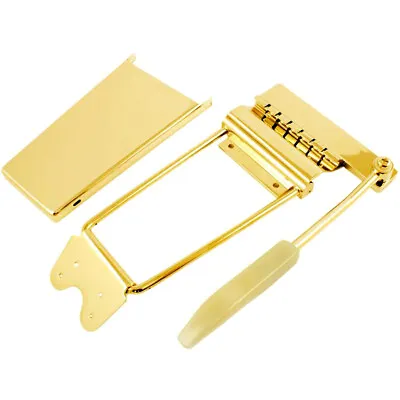 Long Vibrato /Tremolo Lyre Vibrola With Arm & Cover For Gibson® Guitars - GOLD • $159.99