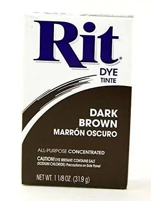 Rit All Purpose Fabric POWDER Dye Tinte - Dark Brown • £3.99