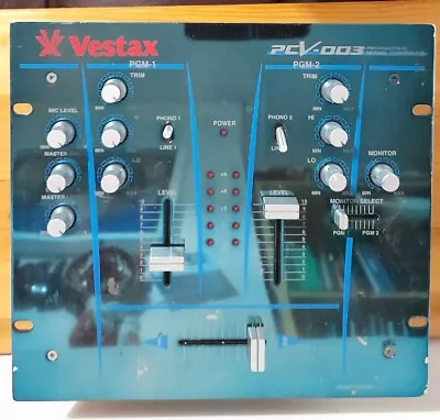 Vestax Pcv-003 Professional Mixing Controller Dj Mixer Two Channel • £54.99