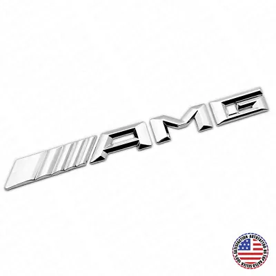 15-16 New AMG Rear Trunk Letter Emblem Logo Badge Decoration Sport OEM Chrome • $19.99