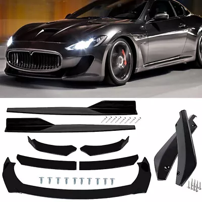 For Maserati Gran Turismo GT GTS Front Bumper Lip Splitter Spoiler Side Skirt • $56.99