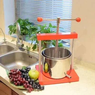 0.8 Press Fruit Antique Wine Vintage Sausage Juicer Original Grape Apple Cider • $72.99