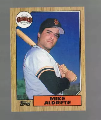 1987 Topps Baseball #71 Mike Aldrete San Francisco Giants  - Vintage • $0.99