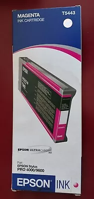 03/2007 NIB Epson Genuine 220ml Ink T5443 (Magenta) Stylus Pro 4000/4400/9600 • $53.89