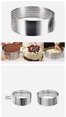 £7 • Buy 16-20CM Adjustable Cake Slicer Round Leveler Decorating Tools Cake Layer Cutter