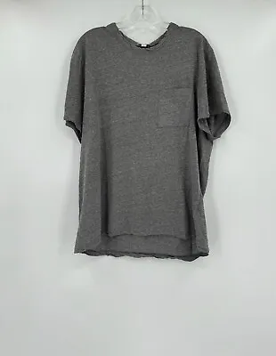 James Perse Mens Heather Gray Knit Cotton Crew Neck Short Sleeve T Shirt Sz 4/XL • $29.75