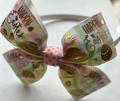 Lovely Girls Easter Hand Made  Ribbon Hairband /Clasps /Clip/ Headband • £4.25