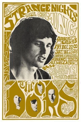 $16.94 • Buy The DOORS - POSTER - Iron Butterfly Sweetwater LIVE CONCERT Los Angeles Show