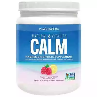 Natural Vitality Calm Magnesium Citrate Powder 20 Ounces • $36