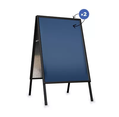 Pavement Sign Snap Frame A-BOARD BLACK For A1 Posters DWA Aluminium AURORA #26 • £0.99